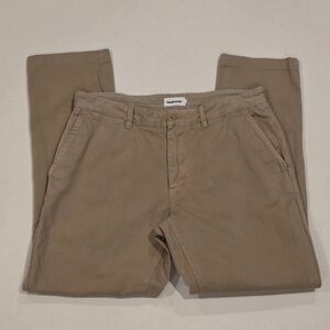 Taylor Stitch Foundation Slim Fit Pants In Organic Khaki 34
